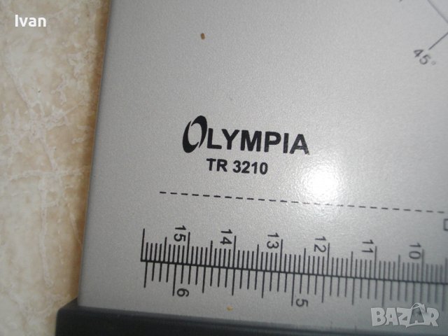 Нов Ролков Нож / Резачка За Рязане На Хартия-А4-Алуминиев-OLYMPIA TR 3210-Герм/КНР, снимка 6 - Други инструменти - 40073401
