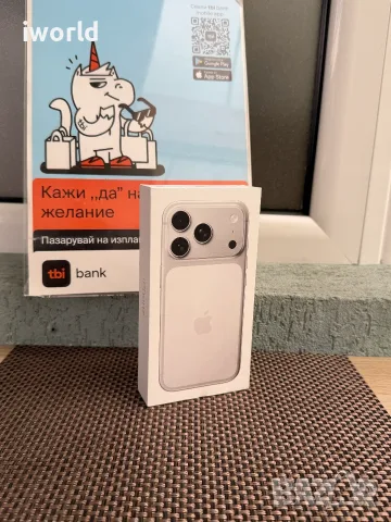 НОВ❗️ 1Tb⚠️ iPhone 17 Pro⚠️ Лизинг от 56€/мес❗️ silver ГАРАНЦИЯ❗️1000Gb❗️ бял сив