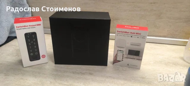 Пълен смарт комплект SwitchBot Lock Pro + Keypad Touch (с отпечатък) + Hub Mini Matter