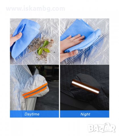 СЕННИК ТЕРМО ПОКРИВАЛО ЗА АВТОМОБИЛ ЗА ЧЕЛНО СТЪКЛО, ПОДХОДЯЩ ЗА ЗИМА И ЛЯТО - код  2514, снимка 10 - Аксесоари и консумативи - 33937648