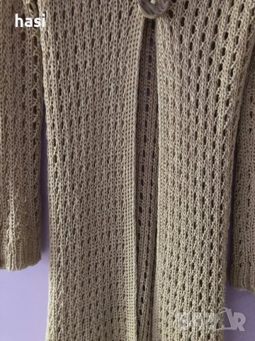 Дълга плетена жилетка , снимка 4 - Жилетки - 38184302