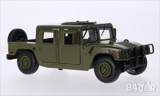 Метални колички: Hummer H1 (Хамър Хъмви Военен), снимка 2 - Колекции - 31335601