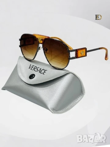 очила с калъф, кутия и ув защита louis vuitton versace , снимка 14 - Слънчеви и диоптрични очила - 51393808