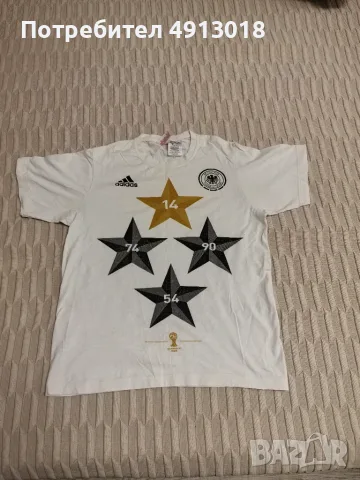 Оригинална детска тениска Adidas Germany (Германия) - ръст 164 см 