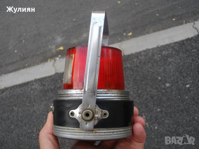 СИГНАЛНА АВАРИЙНА ЛАМПА ФЕНЕР ПРОЖЕКТОР СССР, снимка 4 - Антикварни и старинни предмети - 37838031