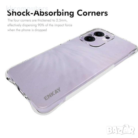 OPPO Reno13 F 4G / 5G Удароустойчив ENKAY Силиконов Калъф и Протектор, снимка 2 - Калъфи, кейсове - 50937686
