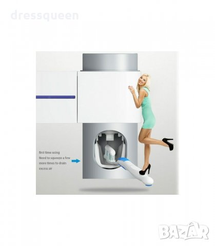 2846 UV стерилизатор за четки за зъби 3 в 1, Поставка, Дозатор за паста, снимка 10 - Други - 34268431