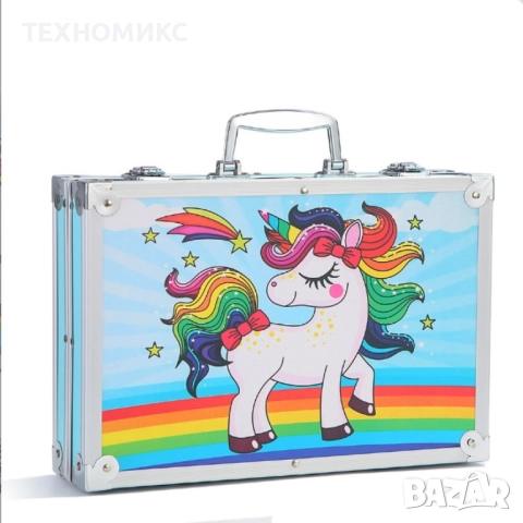 ПРОМО!!!Детски комплект за рисуване GALAXIA®, 145 части, Метална кутия, снимка 16 - Други - 51726557