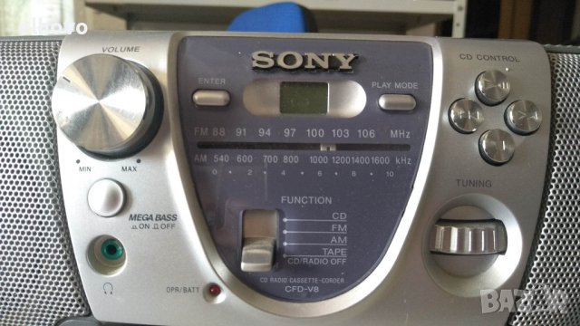 Радиокасетофон CD SONY CFD-V8, снимка 8 - Радиокасетофони, транзистори - 40754810