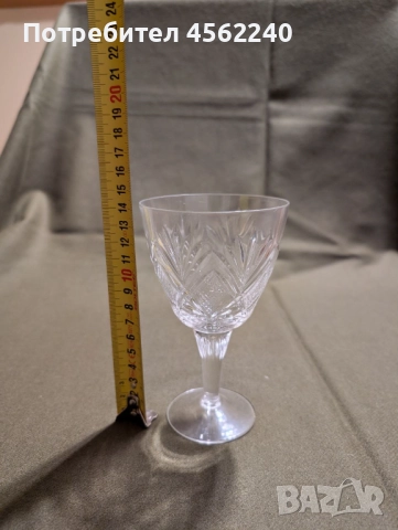 Елегантни кристални чаши 5 бр, снимка 5 - Чаши - 52645893