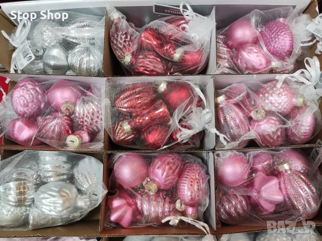 Стъклени коледни играчки 