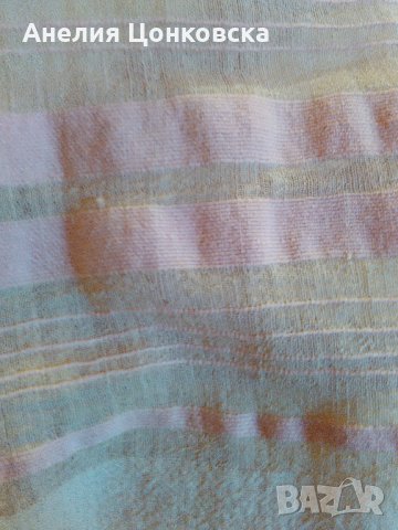 Старинна кенарена кърпа с дантела №2