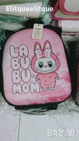 детски раници с анимационни герои labubu, снимка 5 - Раници - 52199501