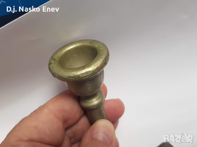 vintage FRENCH HORN mouthpiece X 3 бр. мундщук за Валдхорна - 3 броя vintage, снимка 3 - Духови инструменти - 36573992