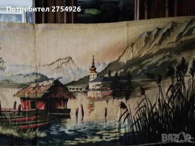 Голям тъкан гоблен тип ковьор, снимка 4 - Гоблени - 39893411