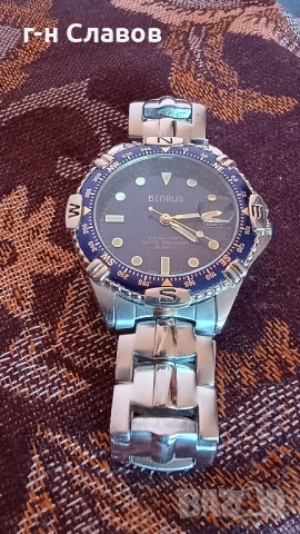 мъжки ръчен часовник BENRUS 100FT Water Resistance Mioyta Japan Movement, снимка 10 - Мъжки - 51759280