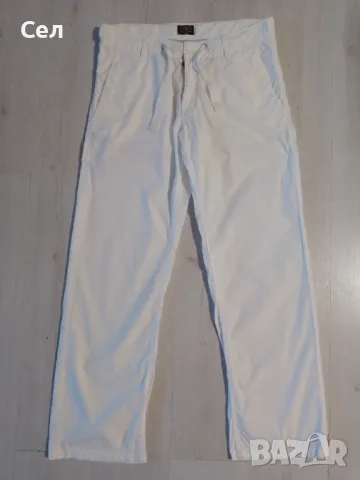 Мъжки спортно-елегантен бял панталон s'Oliver 34