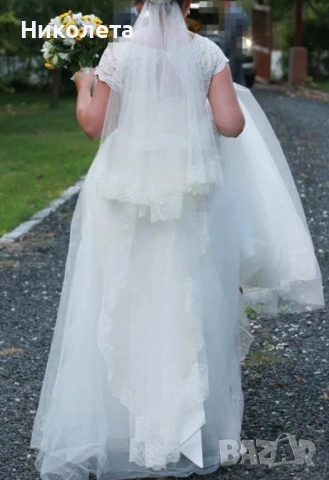 Бутикова булчинска рокля, снимка 6 - Сватбени рокли - 53943895