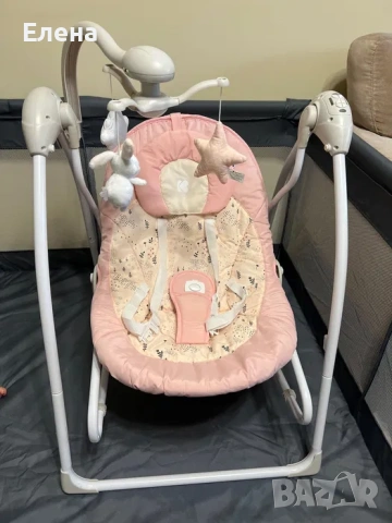 Люлка за бебе Kikka boo 2 в 1, Mia Stella Pink, снимка 6 - Детски люлки - 53975708