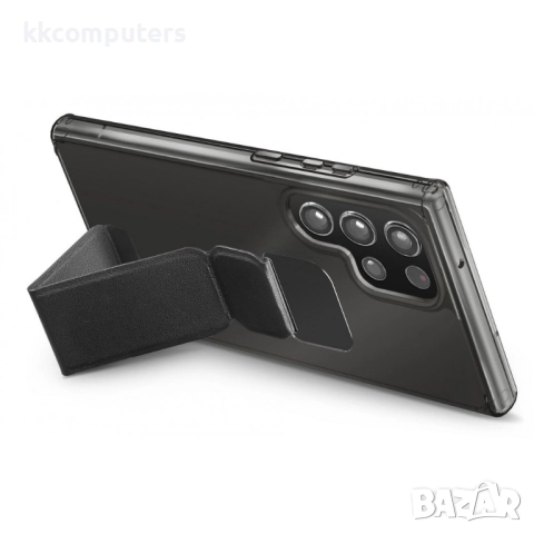 Cellularline Stand калъф за Samsung Galaxy S23 Ultra, Черен, снимка 5 - Калъфи, кейсове - 52964301