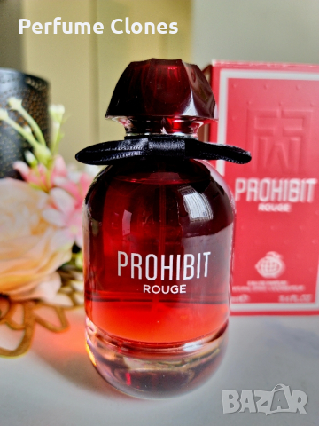 Дамски Парфюм  Prohibit Rouge EDP 100ml by Fragrance World, снимка 3 - Дамски парфюми - 42559632