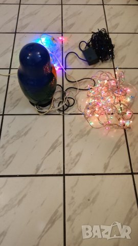 Матрьошка, разклонител за гирлянди, коледни лампички, СССР. , снимка 6 - Декорация за дома - 38882336