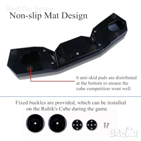 Професионален таймер със сензорно управление и дисплей за състезания с кубче  Рубик и стекове, снимка 2 - Друга електроника - 51053095