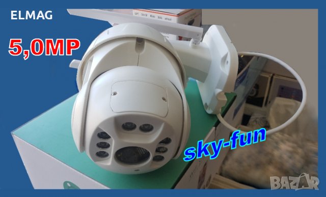 Безжична въртяща WIFI Full HD IP camera камера 5,0MP Lens , снимка 2 - IP камери - 29102322