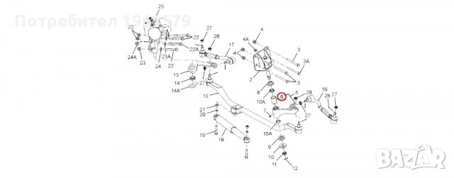Втулка паразитен хебел 265446303415 Tata Safari Telcoline Тата Сафари Телколайн, снимка 2 - Части - 29866993