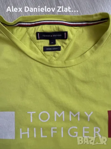 Мъжка неонова тениска Tommy Hilfiger (Умалена: отговаря на M/L), снимка 3 - Тениски - 55849410