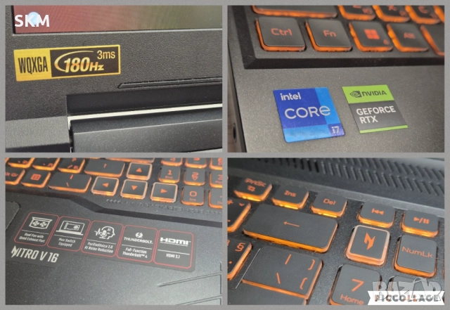 НОВ i7-14650H|RTX4060|32RAM|1TB SSD|WUXGA IPS 180Hz acer nitro 5 лаптоп laptop ацер gaming гейминг, снимка 9 - Лаптопи за игри - 52745994