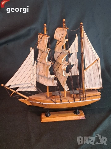 декоративно дървено корабче 34/2 