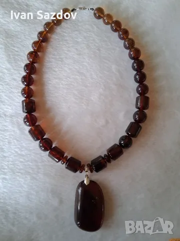 Кехлибарена огърлица , снимка 2 - Колиета, медальони, синджири - 50209006