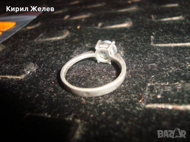 СРЕБЪРЕН НЕЖЕН АРТ ПРЪСТЕН СРЕБРО 925 с ФАСЕТИРАН ЦИРКОН 26218, снимка 8 - Пръстени - 33737127
