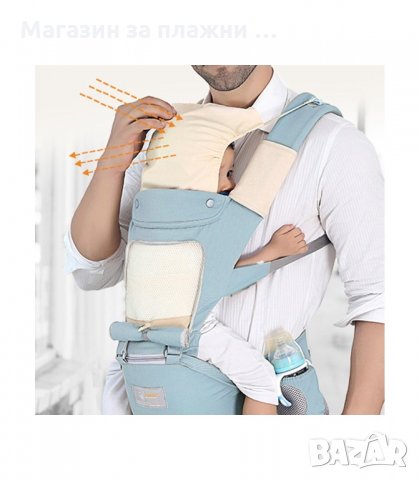 КЕНГУРУ ЗА НОСЕНЕ НА БЕБЕ ОТ 0 ДО 36 МЕСЕЦА - код 1850, снимка 11 - Кенгура и ранички - 34190501