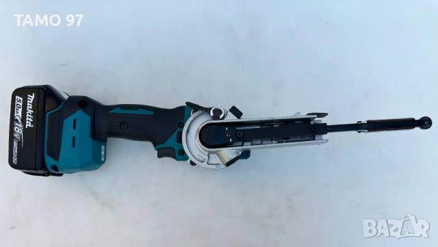 Makita DBS180 - Безчетков лентов шлайф неразличим от нов!, снимка 3 - Шлайфмашини - 53226233