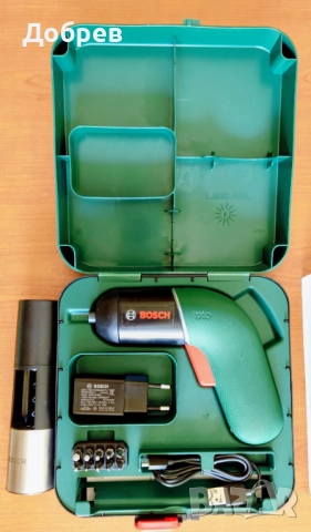НОВИ: Bosch Universal Impact 700W в куфар. BOSCH IXO 6 Classic с кабел, зарядно, битове., снимка 6 - Бормашини - 52204545