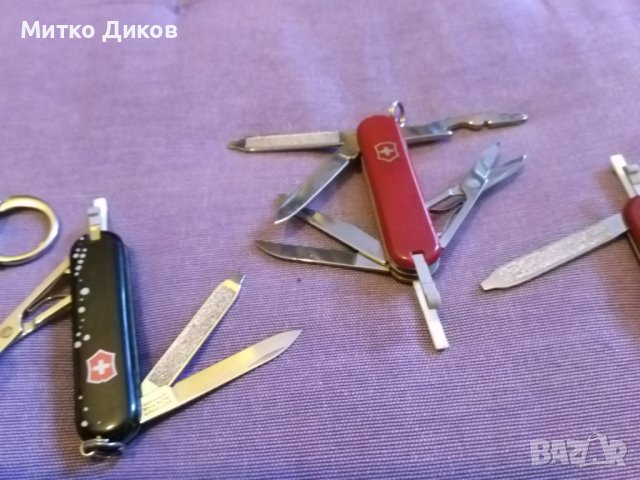Швейцарско ножче 5 броя отлични, снимка 4 - Ножове - 44372829