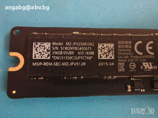 MZ-JPV256R/0A2  SSD, снимка 3 - Части за лаптопи - 40766877