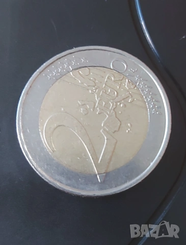 2 евро 2002 г. - Германия, със знак "F", снимка 3 - Нумизматика и бонистика - 54313350