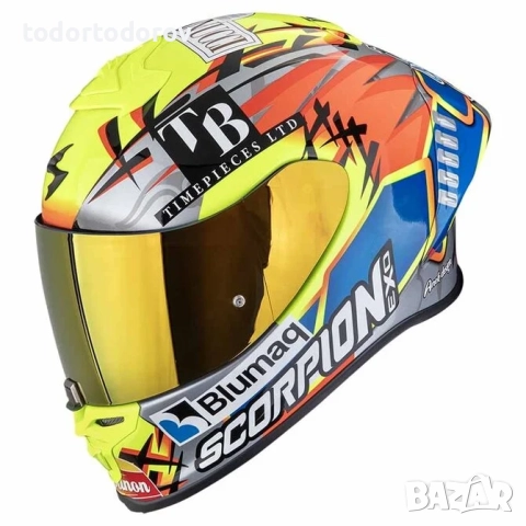 Мото Каска SCORPION EXO-R1 EVO II AIR Aron Canet Moto 2 ,М 57-58 см.