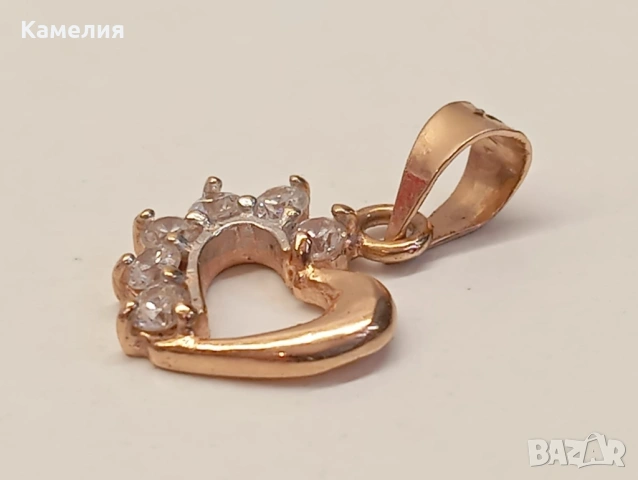 Златна висулка , снимка 6 - Колиета, медальони, синджири - 54365879