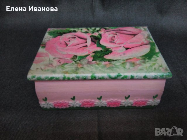 Дървена кутия за бижута #21, снимка 6 - Декорация за дома - 24388389