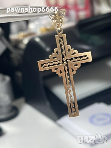 Златна висулка / Златен Кръст - ръчна изработка 14К, снимка 8 - Колиета, медальони, синджири - 52624846