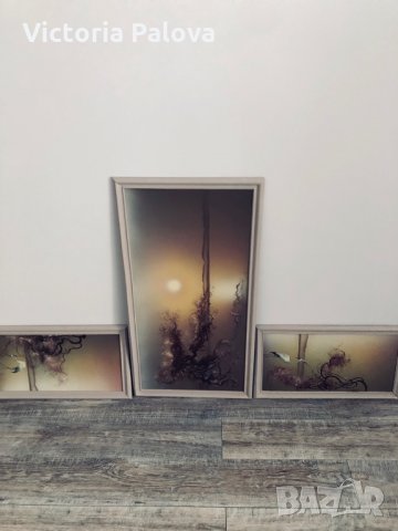 Авторски картини Л.Пушкарева триптих, снимка 7 - Картини - 30478033
