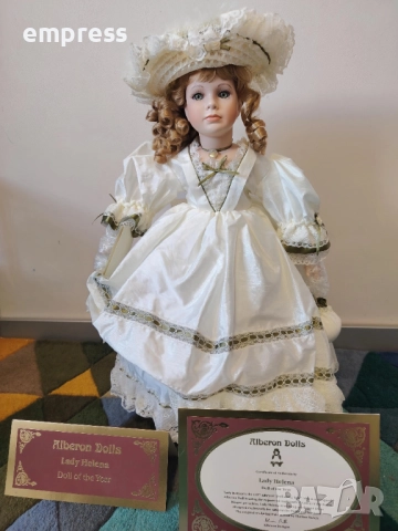 Порцеланова кукла Alberon Lady Helena , снимка 4 - Колекции - 52857849