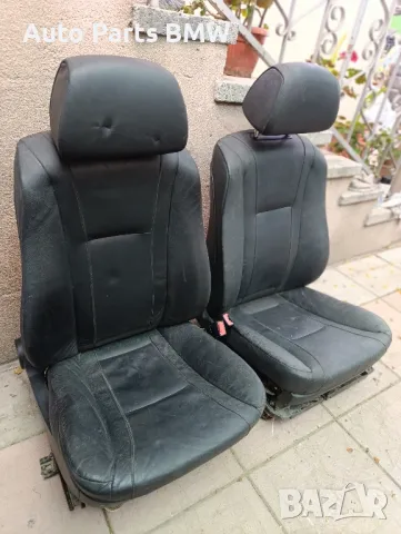 Предни Седалки BMW E65 Е66 Седалки БМВ Е65 Е66 Кожен салон, снимка 3 - Части - 50406687