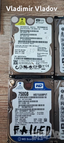 HDD за лаптопи , снимка 2 - Твърди дискове - 54103848