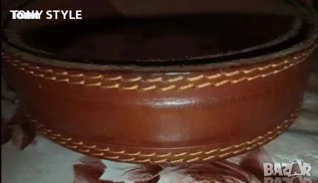 Мъжки Кафяв Колан Изцяло от Естествена Кожа 115см., снимка 9 - Колани - 51644388