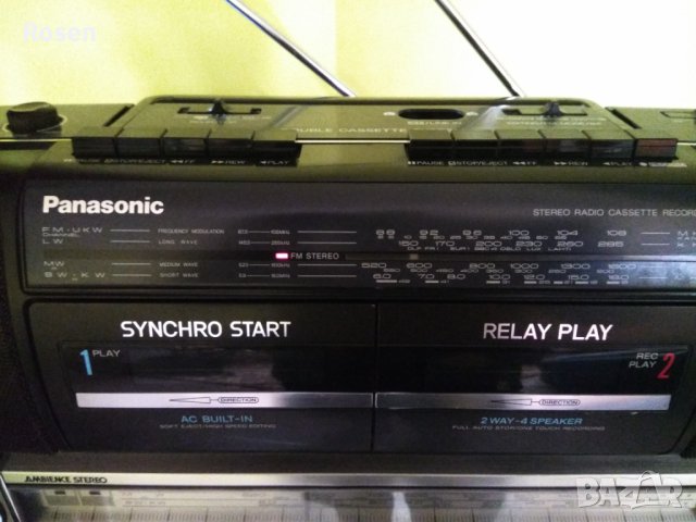Продавам радиокасетофон Panasonic rx ct 500 Japan , снимка 5 - Радиокасетофони, транзистори - 40515738